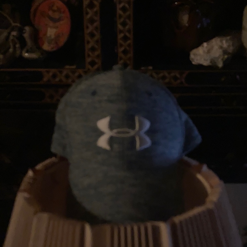 Headwear Under Armour cap blue grey color